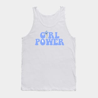 Girl Power Blue Tank Top